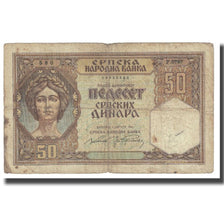 Banknote, Serbia, 50 Dinara, 1941, 1941-05-01, KM:26, VF(20-25)