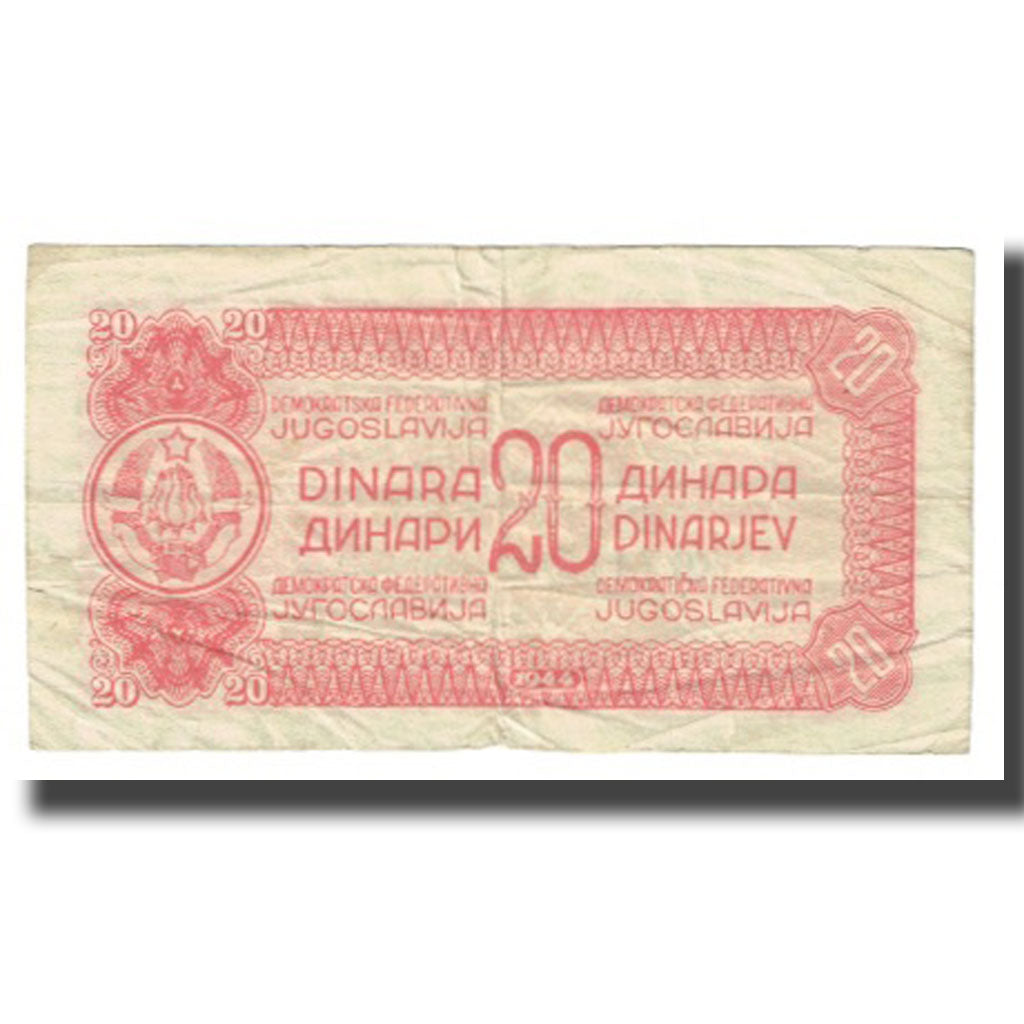 Banknote, Yugoslavia, 20 Dinara, 1944, KM:51a, VF(20-25)