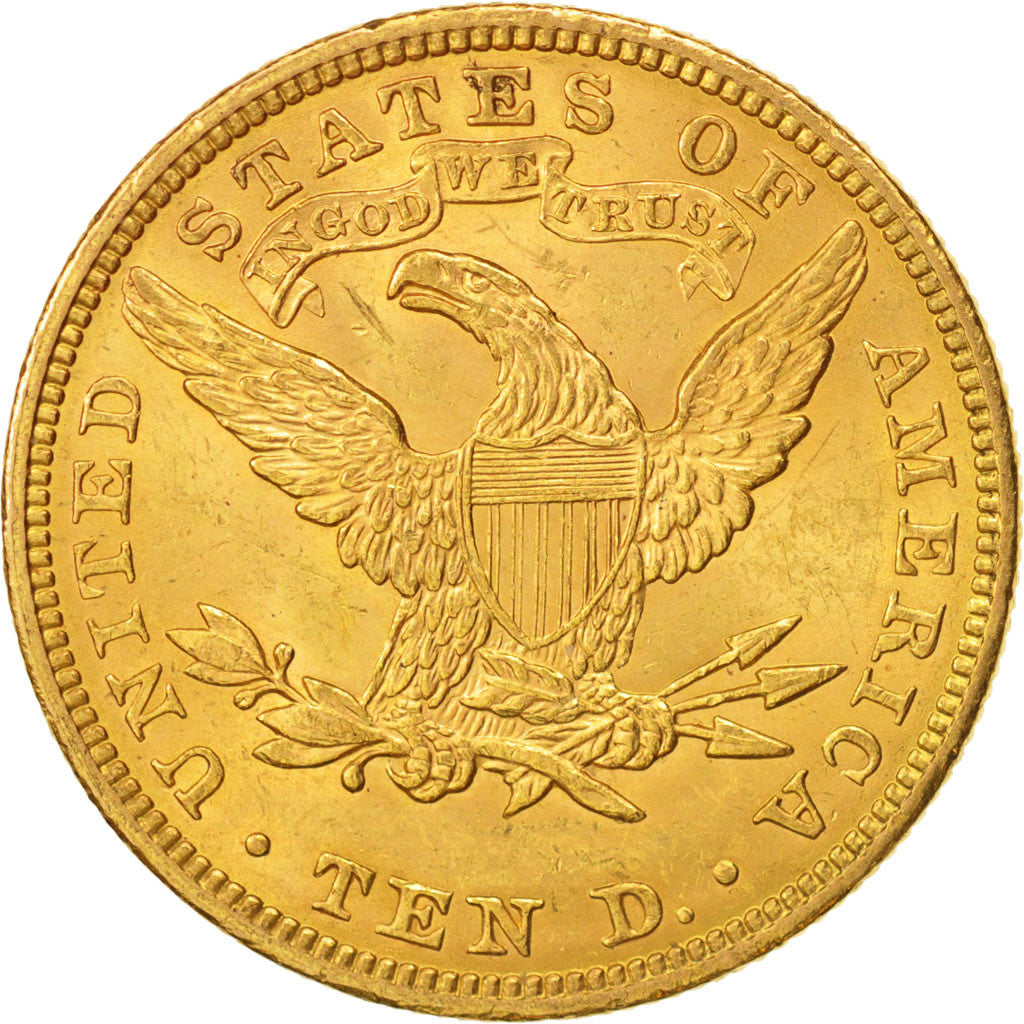 États-Unis, Coronet Head, $10, Eagle, 1907, Philadelphia, TTB+, Or, KM 102
