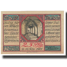 Banknote, Germany, Rosenheim, 25 Pfennig, Ville, 1921, 1921-02-16, UNC(63)