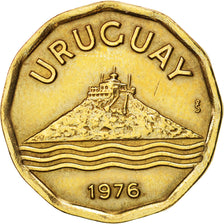 Uruguay, 20 Centesimos, 1976, Santiago, EF(40-45), Aluminum-Bronze, KM:67