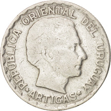 Uruguay, 50 Centesimos, 1943, Santiago, VF(20-25), Silver, KM:31