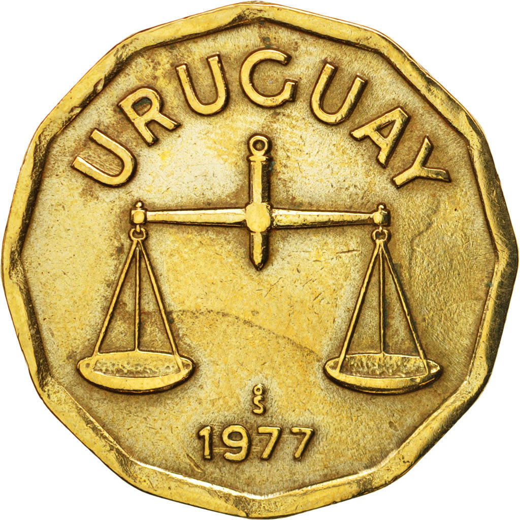 Uruguay, 50 Centesimos, 1977, Santiago, EF(40-45), Aluminum-Bronze, KM:68