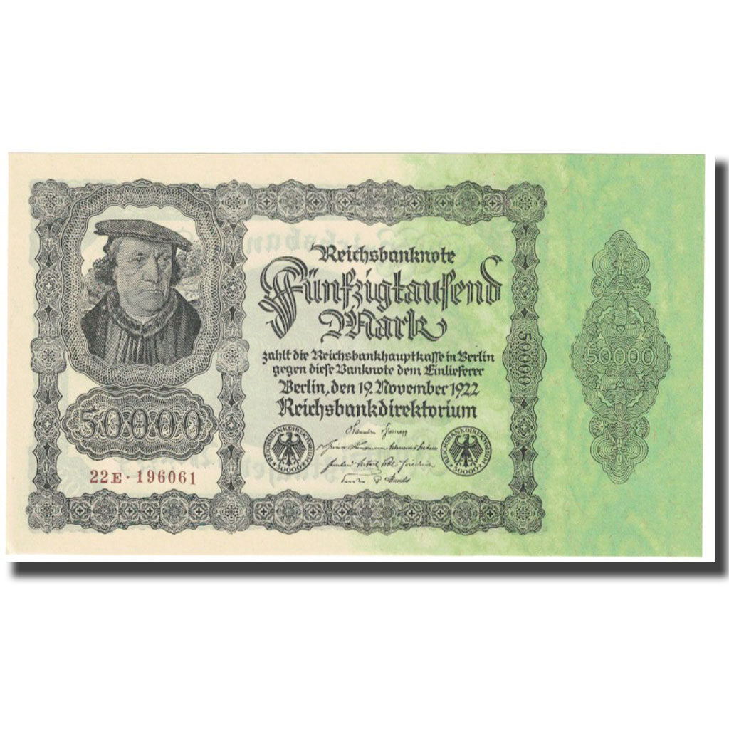 Banknote, Germany, 50,000 Mark, 1922, 1922-11-19, KM:79, UNC(65-70)