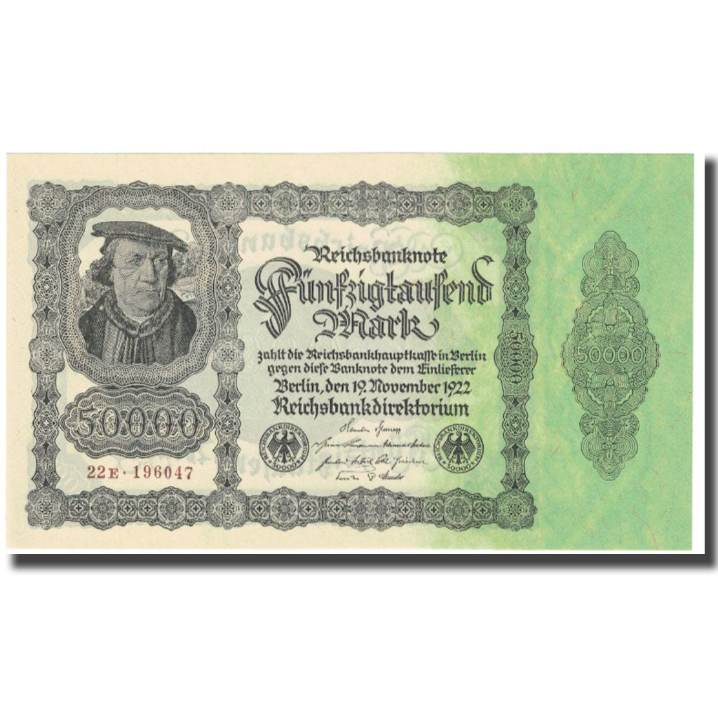 Banknote, Germany, 50,000 Mark, 1922, 1922-11-19, KM:79, UNC(65-70)