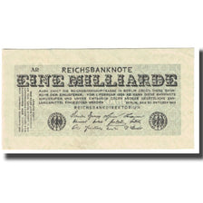 Geldschein, Deutschland, 1 Milliarde Mark, 1923, 1923-10-20, KM:122, SS