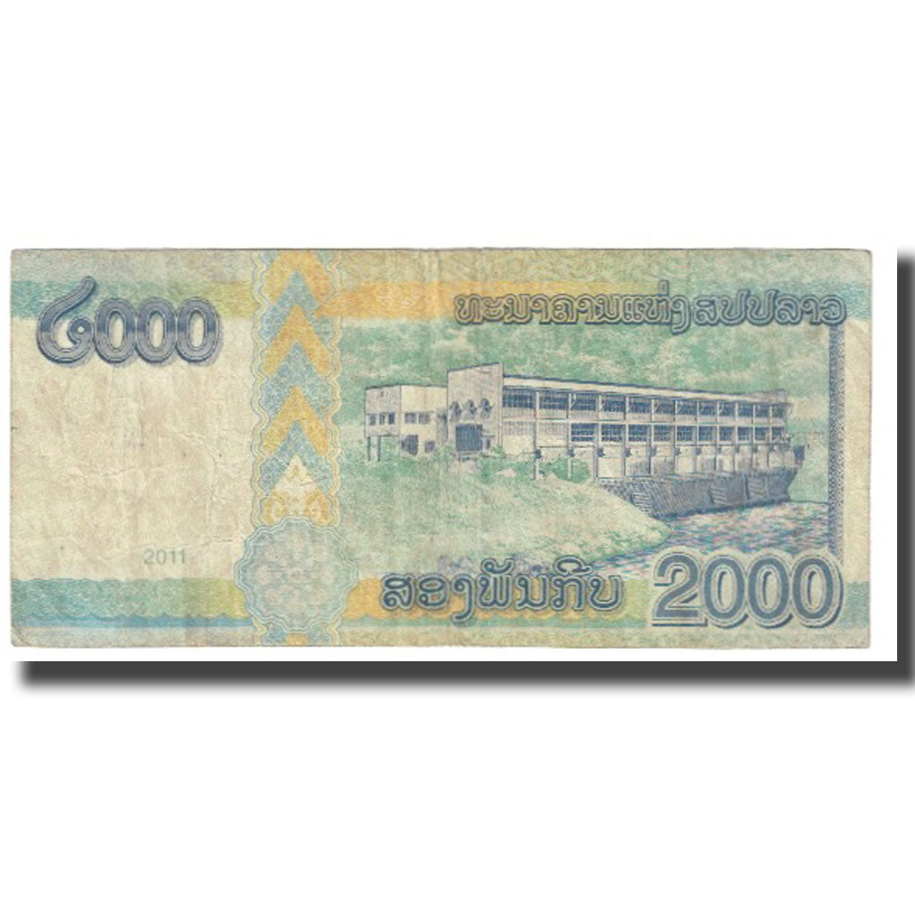 Billet, Lao, 2000 Kip, 2011, KM:41, TB