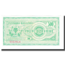 Banconote, Macedonia, 500 (Denar), 1992, KM:5a, FDS
