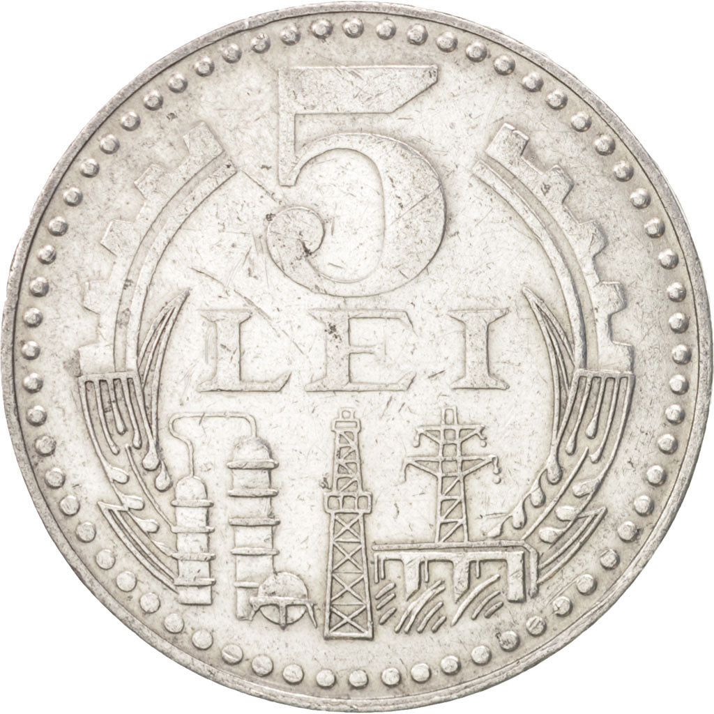 Romania, 5 Lei, 1978, EF(40-45), Aluminum, KM:97