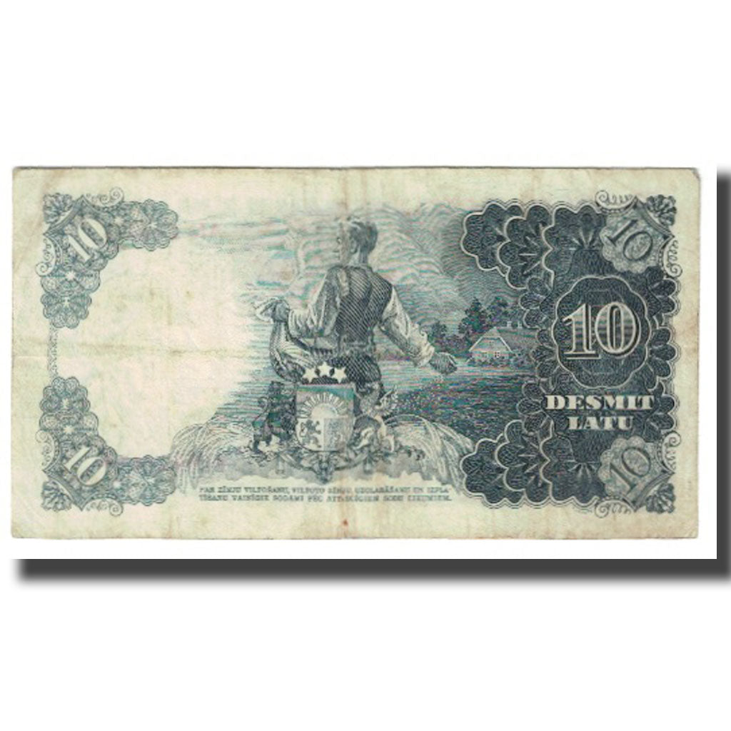 Billet, Latvia, 10 Latu, KM:29b, TB