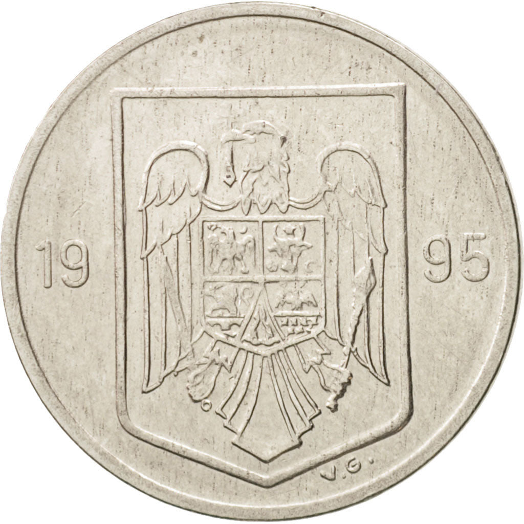 Romania, 5 Lei, 1995, EF(40-45), Nickel plated steel, KM:114
