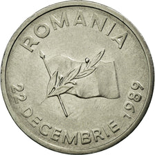 Monnaie, Roumanie, 10 Lei, 1990, TTB, Nickel Clad Steel, KM:108