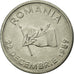 Moneda, Rumanía, 10 Lei, 1990, MBC, Níquel recubierto de acero, KM:108