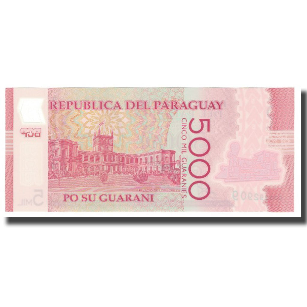 Banknote, Paraguay, 5000 Guaranies, 2011, KM:223c, UNC(65-70)