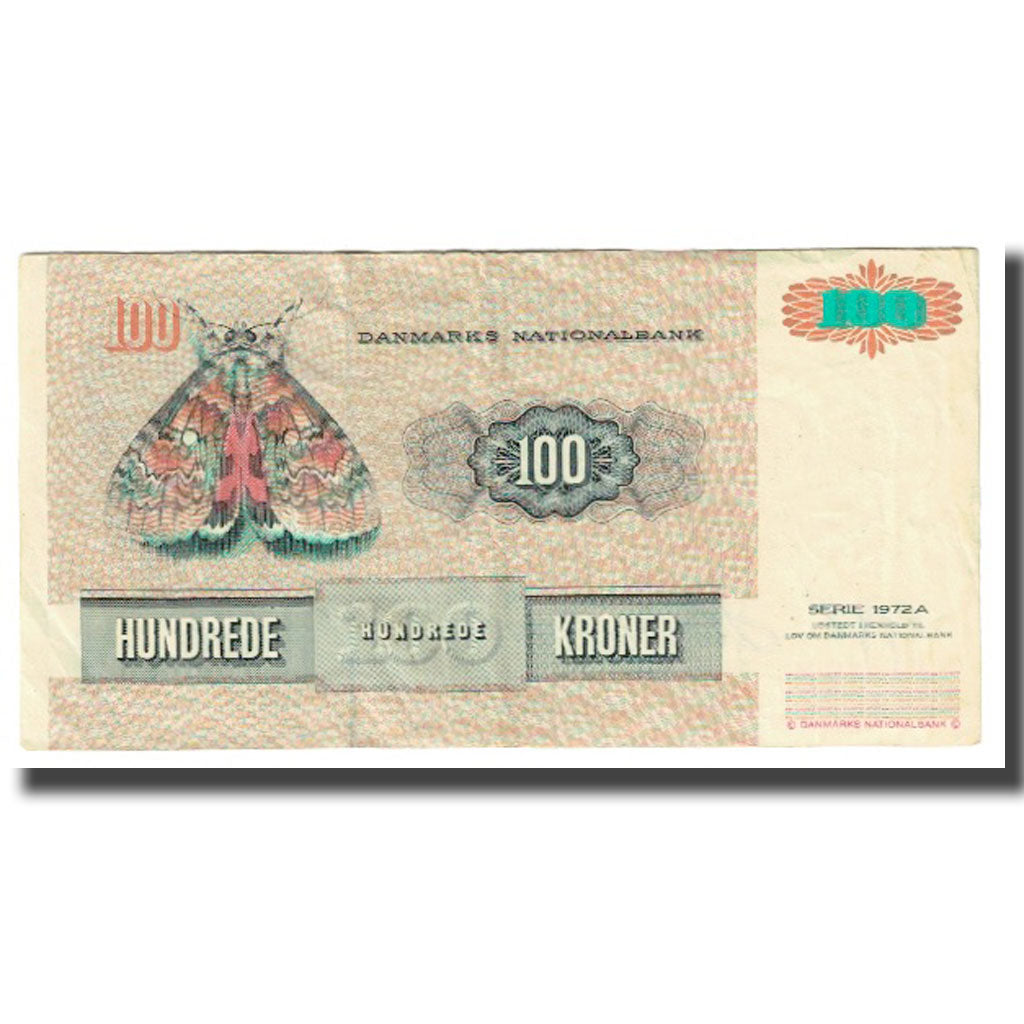 Banknote, Denmark, 100 Kroner, 1972, KM:51r, EF(40-45)