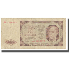 Banknote, Poland, 10 Zlotych, 1948, 1948-07-01, KM:136, VF(20-25)