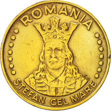 Romania, 20 Lei, 1992, EF(40-45), Brass Clad Steel, KM:109