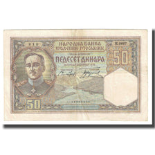 Banknote, Yugoslavia, 50 Dinara, 1931, KM:28, EF(40-45)