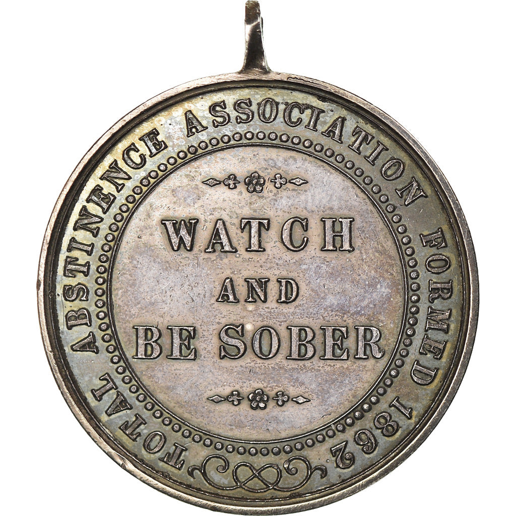 INDIA-BRITISH, Medal, Total Abstinence Association, 1862, MS(63), Silver