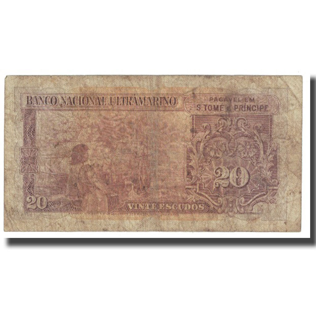Banknote, Saint Thomas and Prince, 20 Escudos, 1958, 1958-11-20, KM:36a