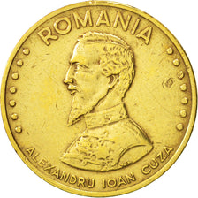 Romania, 50 Lei, 1992, EF(40-45), Brass Clad Steel, KM:110
