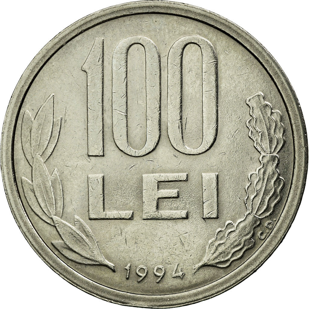 Coin, Romania, 100 Lei, 1994, EF(40-45), Nickel plated steel, KM:111