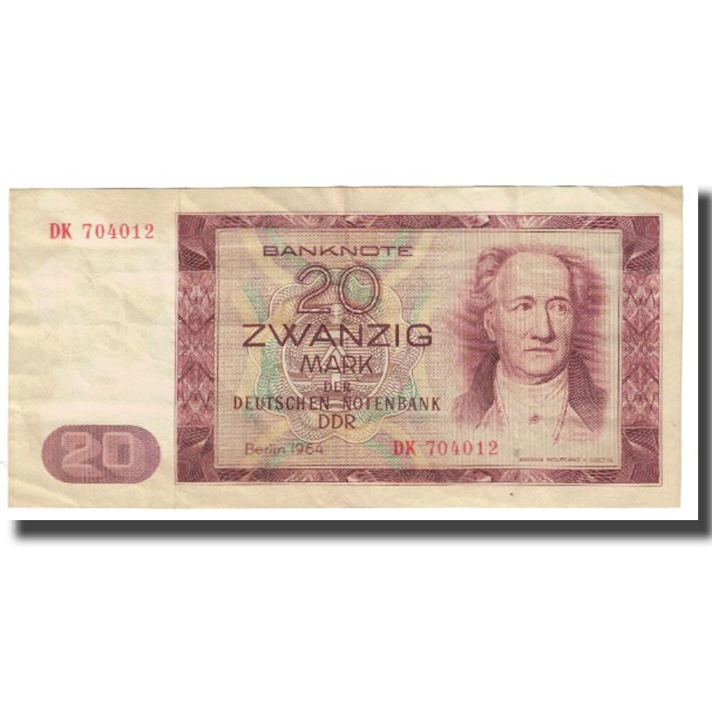 Banknote, Germany - Democratic Republic, 20 Mark, 1964, KM:24a, EF(40-45)