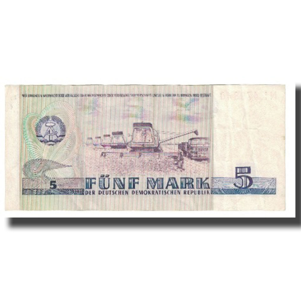 Banknote, Germany - Democratic Republic, 5 Mark, 1975, KM:27A, EF(40-45)