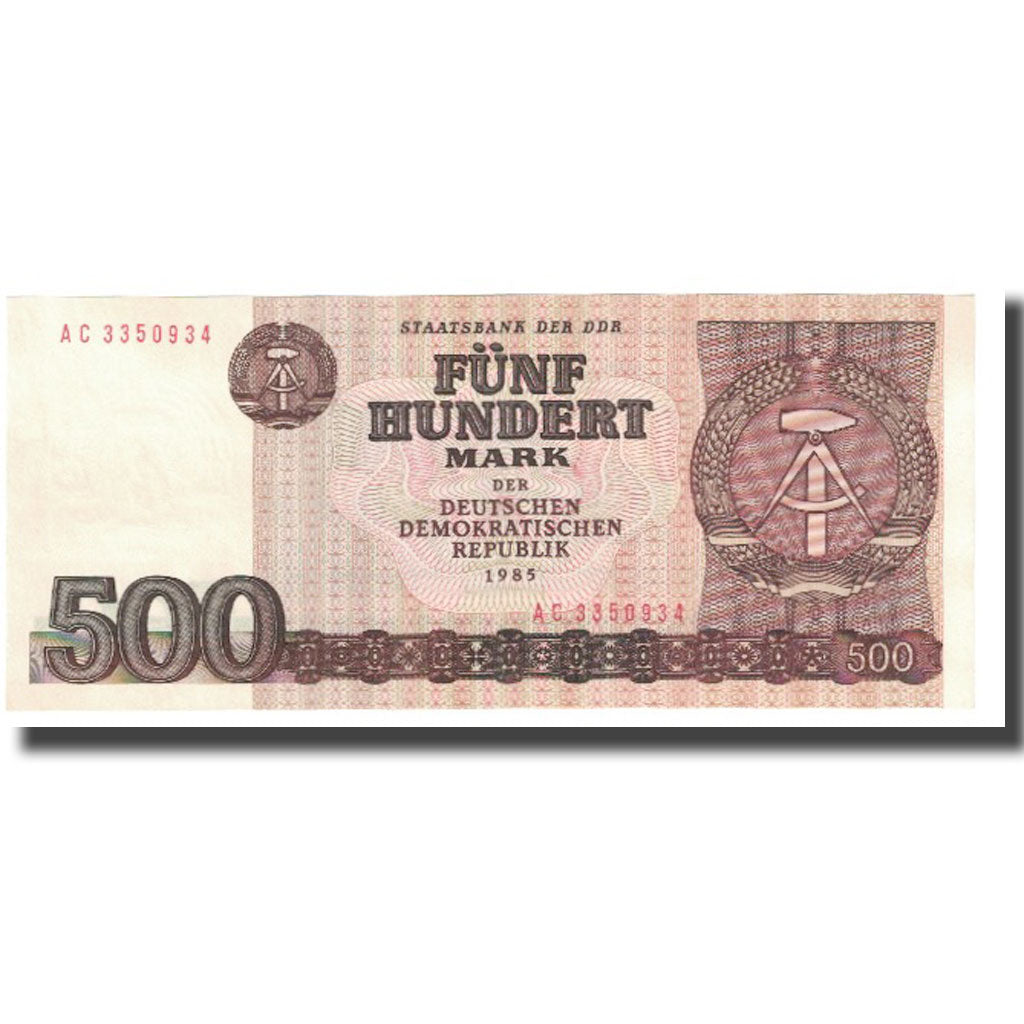 Banknote, Germany - Democratic Republic, 500 Mark, 1985, KM:33, UNC(65-70)