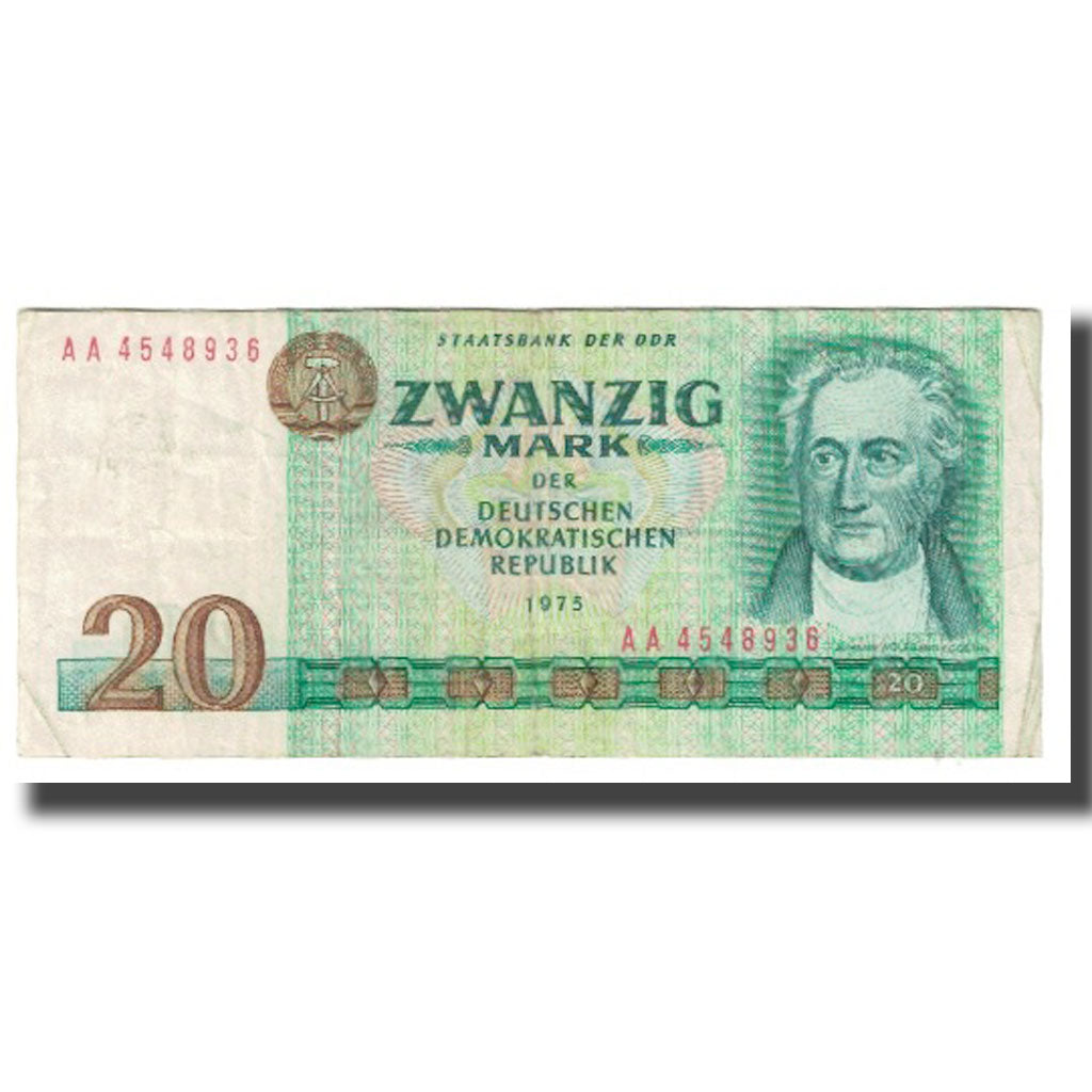 Banknote, Germany - Democratic Republic, 20 Mark, 1975, KM:29a, EF(40-45)