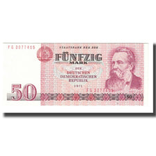 Nota, Alemanha - República Democrática, 50 Mark, 1971, KM:30a, UNC(65-70)