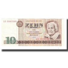 Banknote, Germany - Democratic Republic, 10 Mark, 1971, KM:28a, AU(55-58)