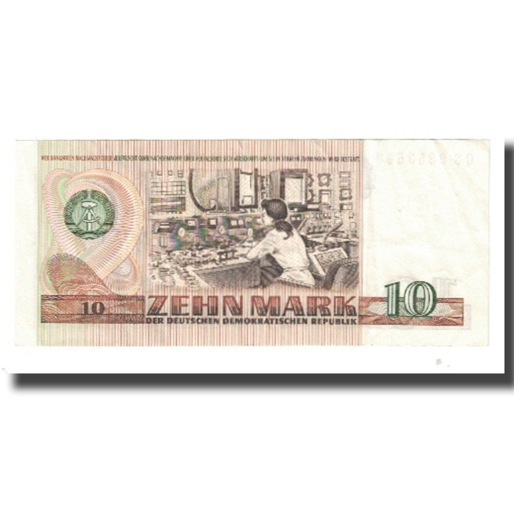 Banknote, Germany - Democratic Republic, 10 Mark, 1971, KM:28a, AU(55-58)
