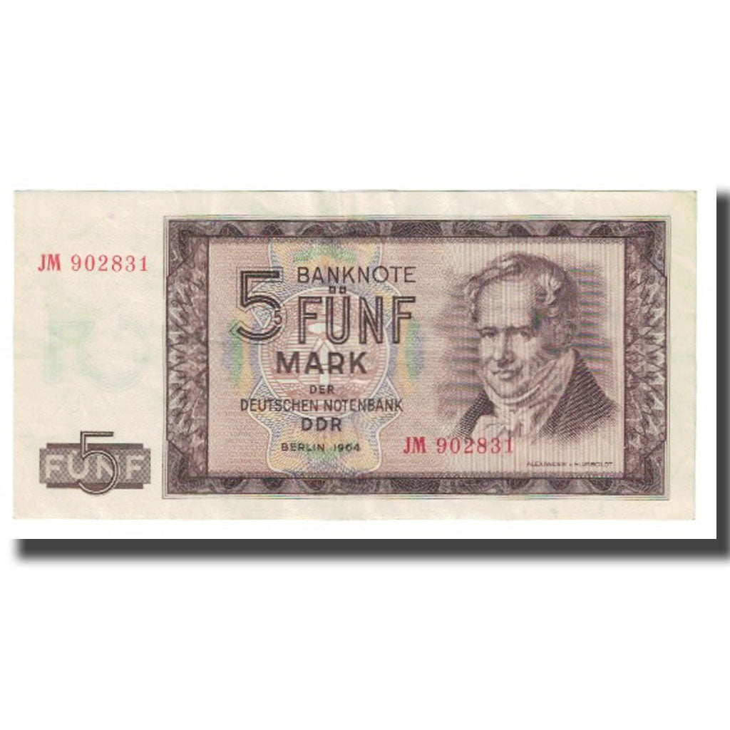 Banknote, Germany - Democratic Republic, 5 Mark, 1964, KM:22a, EF(40-45)