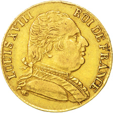 Francia, 20 Francs, 1815, London, BB, Oro, KM:1, Gadoury:1027