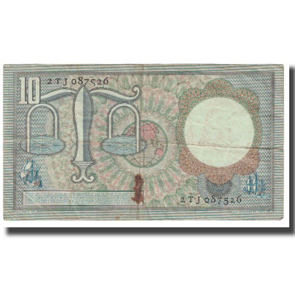 Banknote, Netherlands, 10 Gulden, 1953, 1953-03-23, KM:85, EF(40-45)