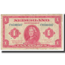 Banknote, Netherlands, 1 Gulden, 1943, 1943-02-04, KM:64a, VF(20-25)