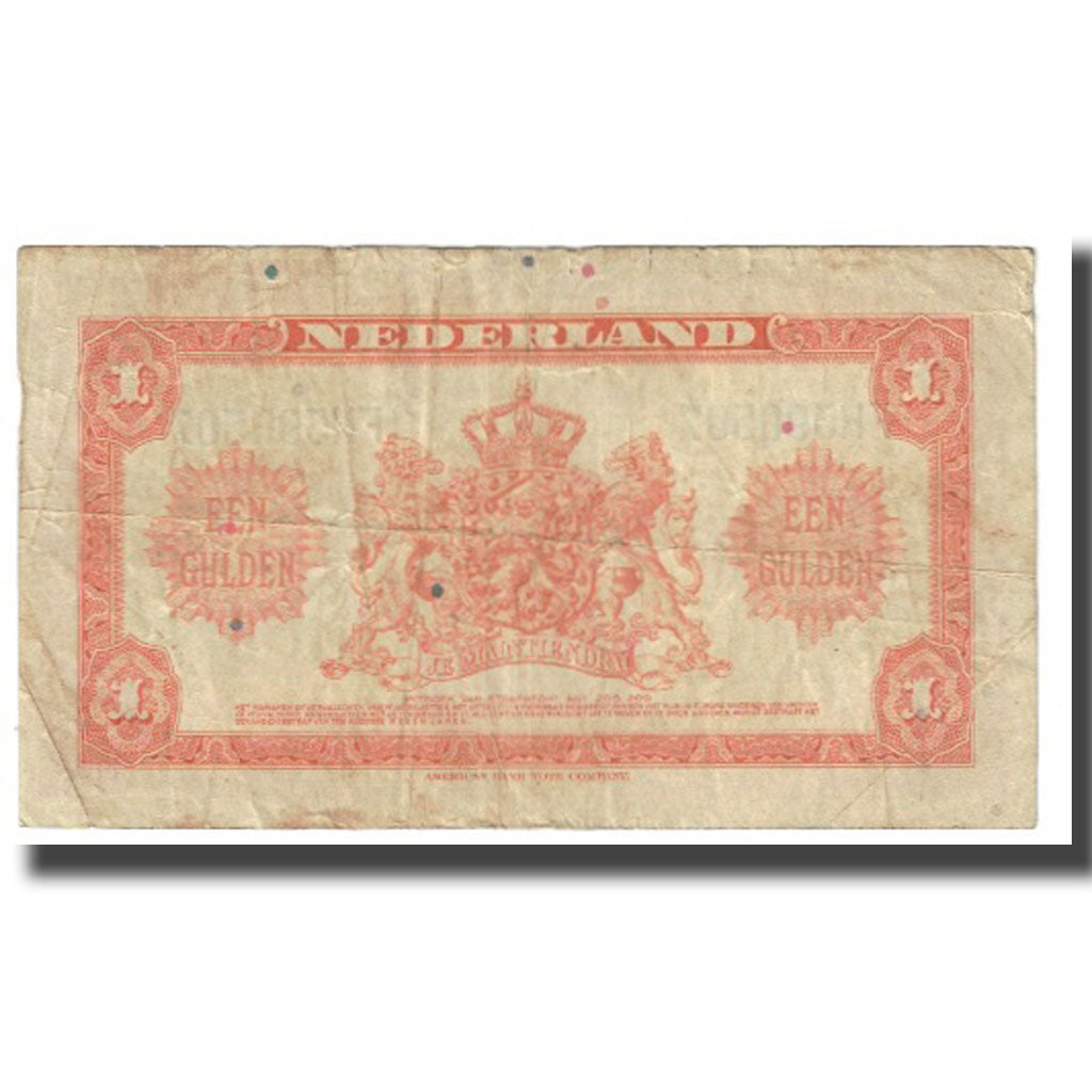 Banknote, Netherlands, 1 Gulden, 1943, 1943-02-04, KM:64a, VF(20-25)