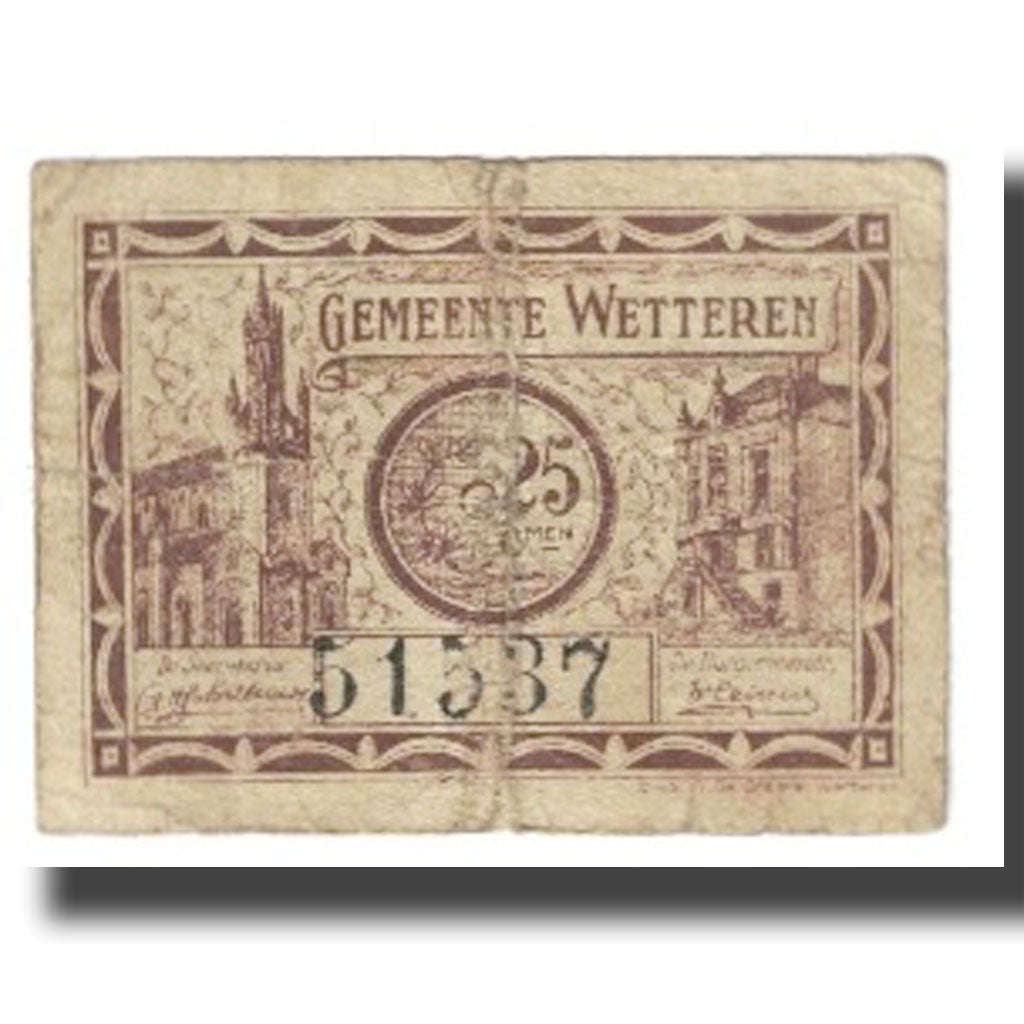 Banknote, Belgium, 25 Centimes, Ville, 1918, VF(20-25)