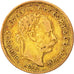 Ungheria, Franz Joseph I, 4 Forint 10 Francs, 1870, Karlsburg, MB+, Oro, KM:4...