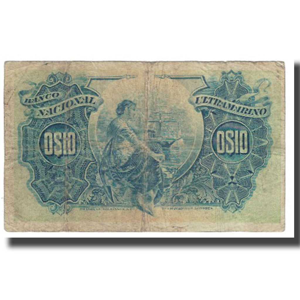Banknote, Mozambique, 10 Centavos, 1914, 1914-11-05, KM:56, VF(20-25)