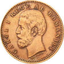Romania, Carol I, 2 Bani, 1900, EF(40-45), Copper, KM:27