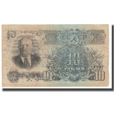 Nota, Rússia, 10 Rubles, 1947, KM:225, EF(40-45)