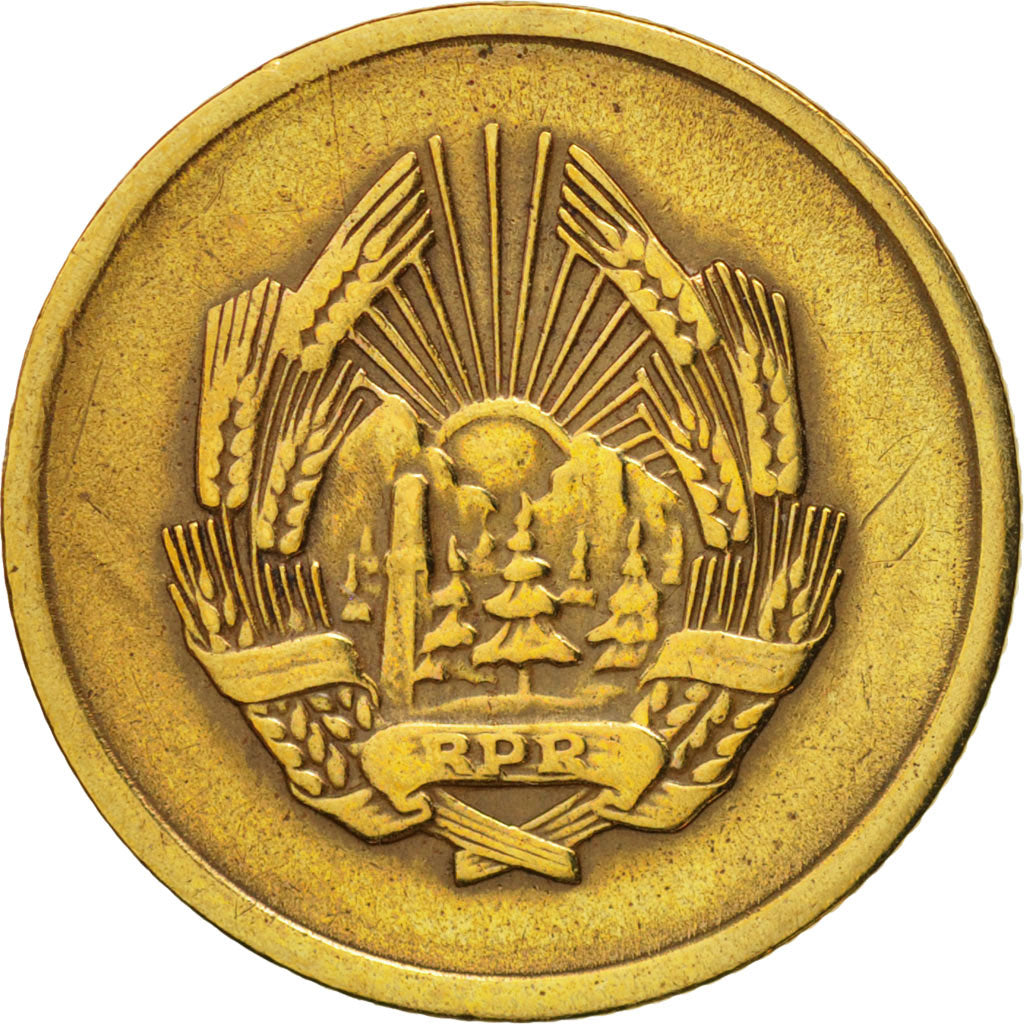 Romania, 5 Bani, 1952, EF(40-45), Copper-Nickel-Zinc, KM:83.1
