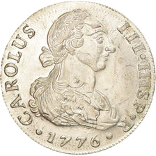 Spanje, Medaille, Fantaisie, Charles III, 8 Réaux, surfrappé sur Dollar US