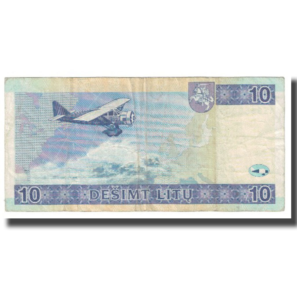 Billet, Lithuania, 10 Litu, 2001, KM:65, TTB