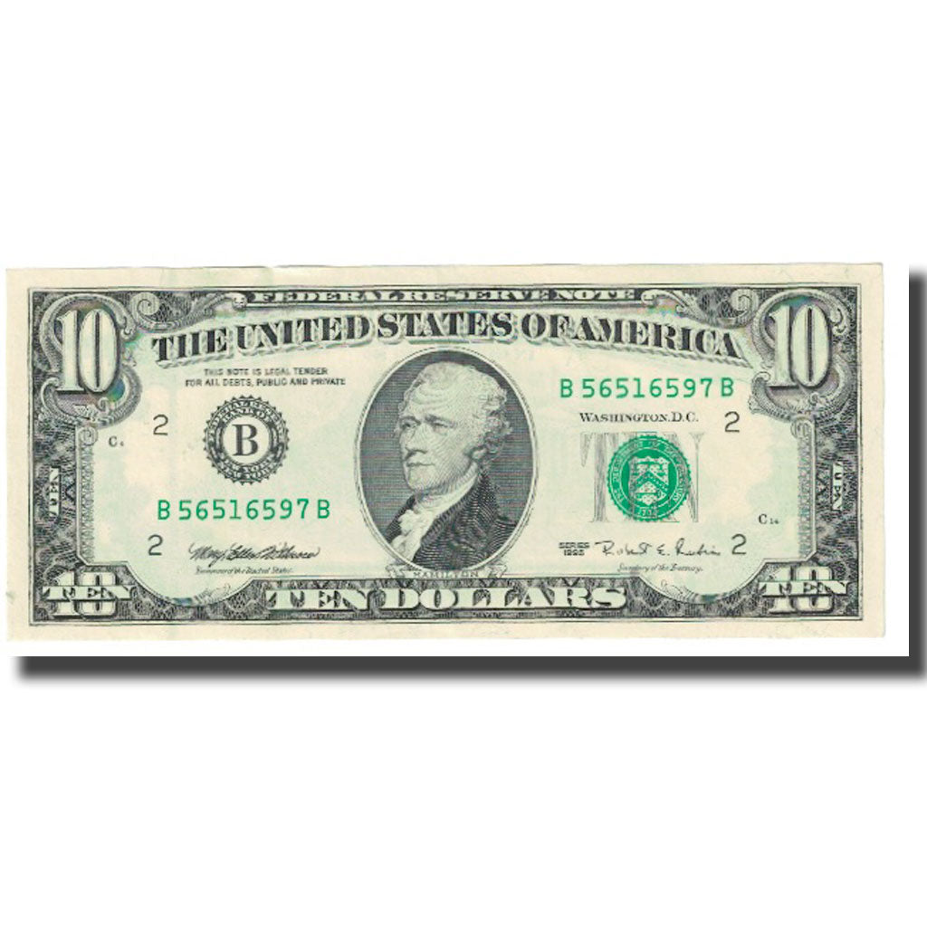 Banknote, United States, Ten Dollars, 1995, KM:4109, UNC(63)