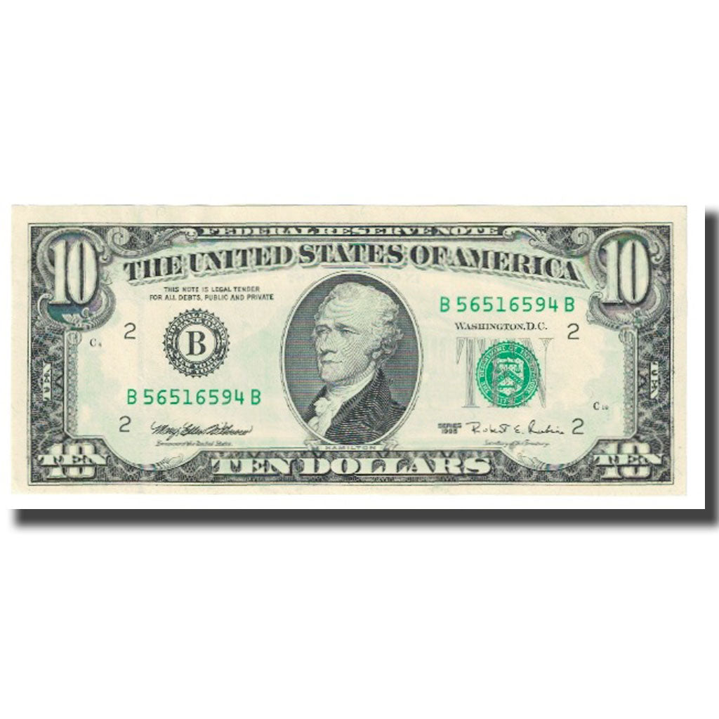 Banknote, United States, Ten Dollars, 1995, KM:4109, UNC(63)
