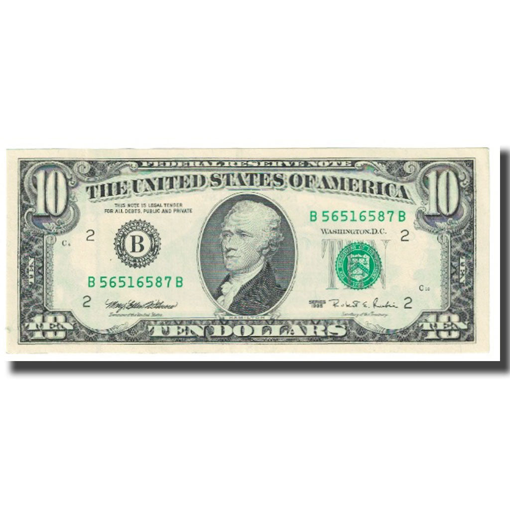Banknote, United States, Ten Dollars, 1995, KM:4109, UNC(63)