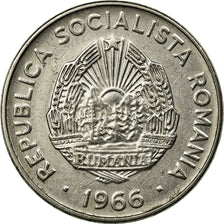 Coin, Romania, 15 Bani, 1966, AU(50-53), Nickel Clad Steel, KM:93